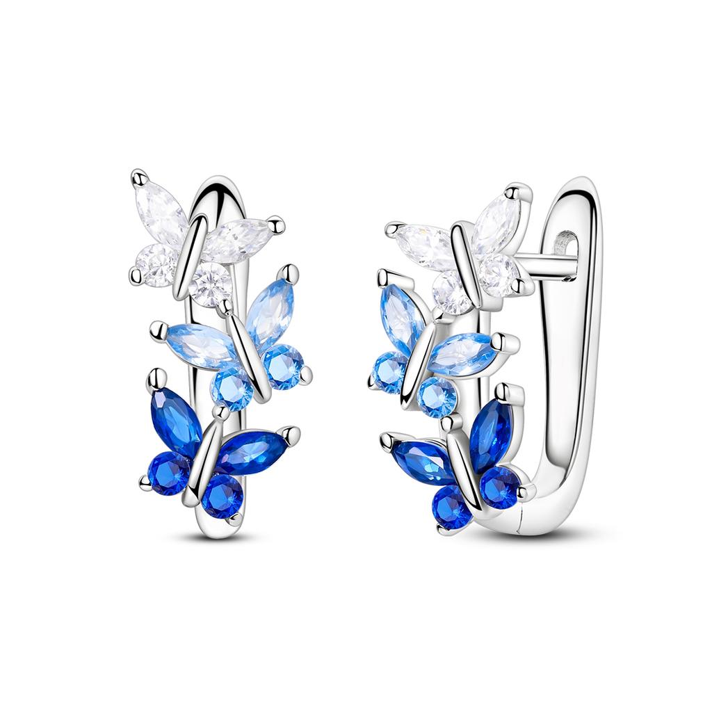 Butterfly Copper Hoop Earring For Woman Eardrop Original Earring Fine Jewelry Gift