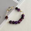 Glass Stone Bracelet For Women 10mm Beaded Stretch Bracelets DIY Beading Charms Handmade Bangles Jewelry Gifts