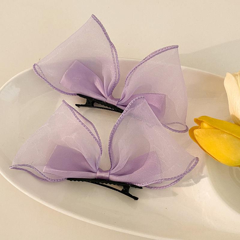 Bow Headdress Children's Super Fairy Little Girl Mori Tie Hair Card Female Fairy Beauty Hair Clip