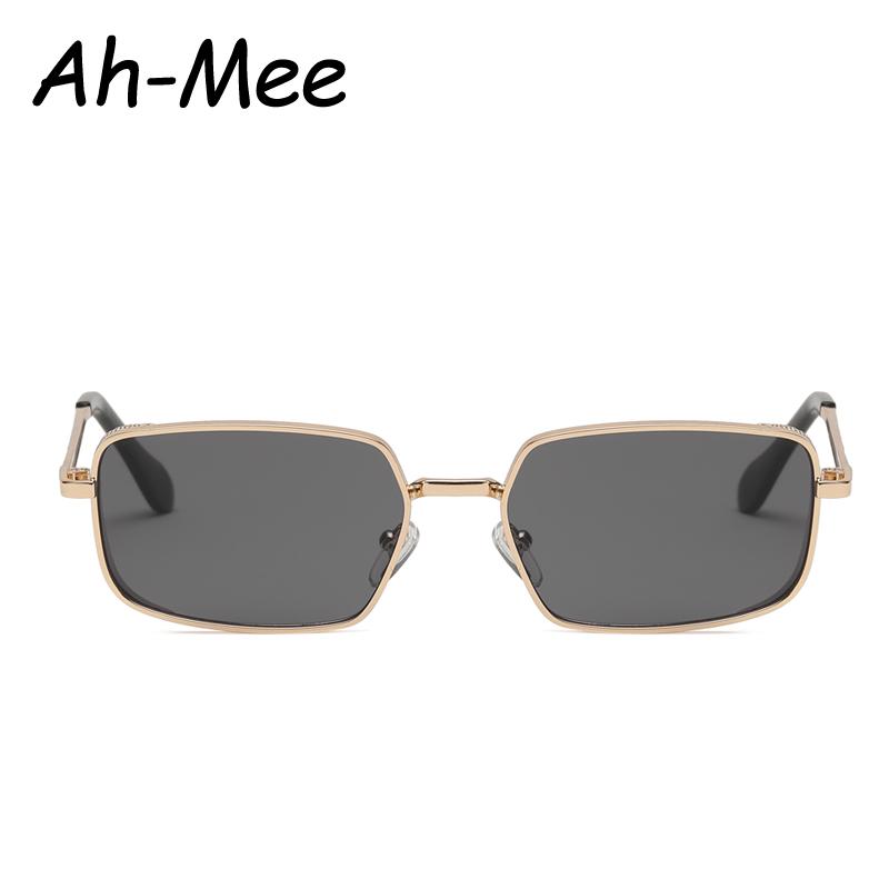 3pcs Retro Rectangle Sunglasses Women Brand Designer Small Metal Frame Square Punk Sun Glasses Men Popular Glasses UV400