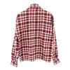 Game and Lake 50s 60s Open collar Vintage box silhouette Ombre Check Pattern Long sleeve Flannel shirt Men's Used