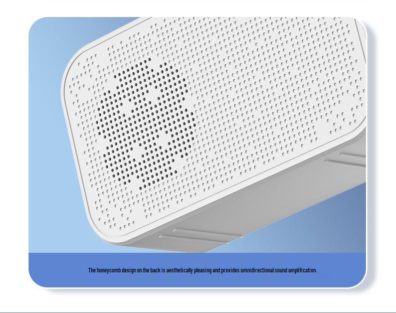 Bluetooth Wireless Speaker & LED Mirror Digital Alarm Clock with Stereo Sound - Perfect Gift