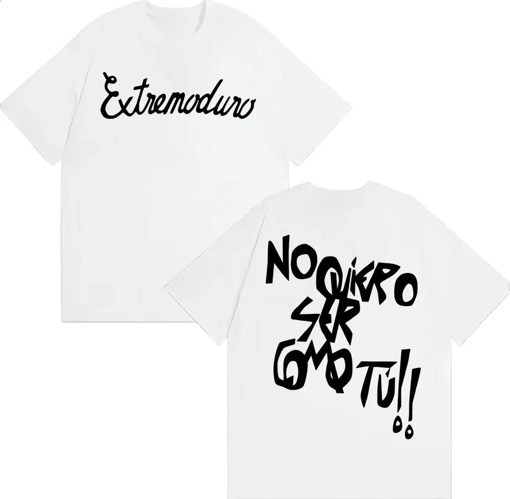 Rock Band Extremoduro Album Printed Tshirts Unisex Women High Quality Loose Cotton T Shirt Fashion Trending Oversized Tshirt