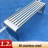 Outdoor Stainless Steel Park Bench with Backrest