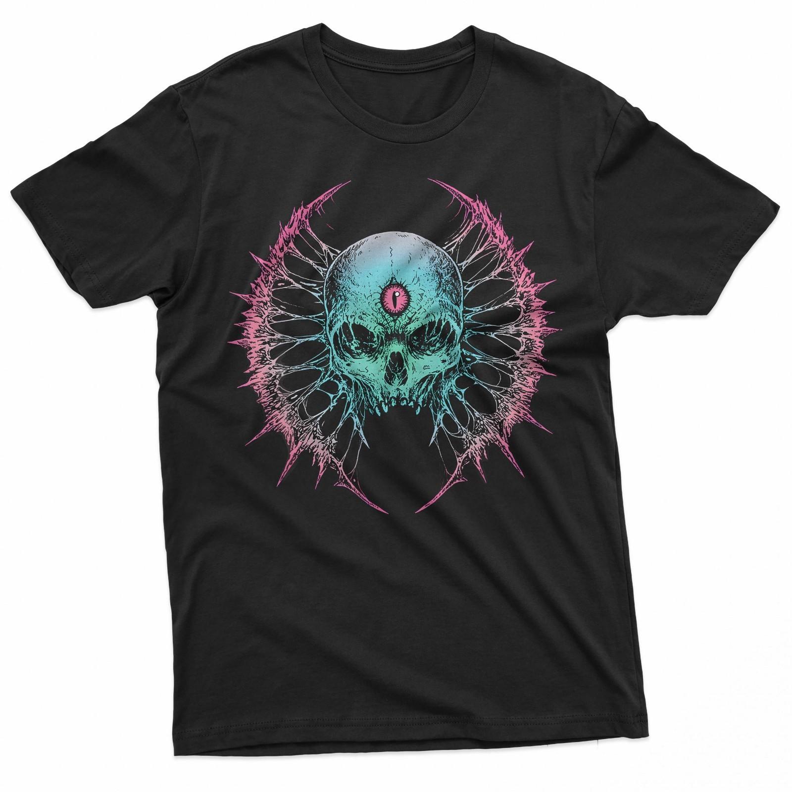 Third Eye Psychedelic Skull Gothic Dark Art Graphic T-Shirt Unisex T-Shirt XXL