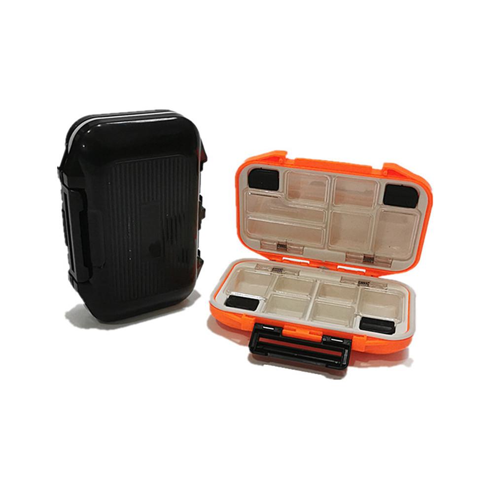 Wasserdichte Angelausrüstungsbox mit 12 doppelseitigen Zubehörteilen Aufbewahrungsbox für Angelhaken Aufbewahrungsbox für Angelwerkzeuge Zubehörbox
