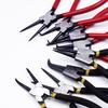 Rubber & Plastic Coated Circlip Pliers - Straight & Bent Jaw, Dual-Purpose Retaining Ring Clip Pliers