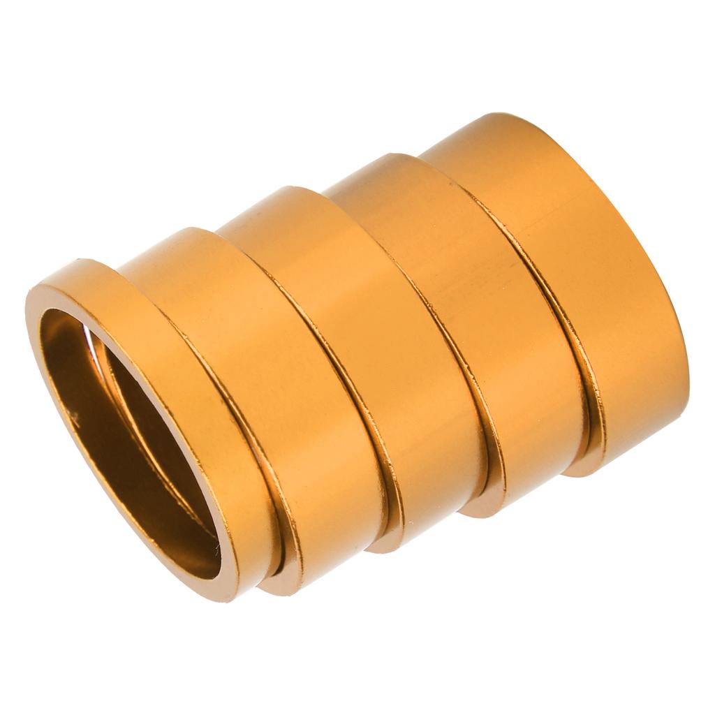 CANSUCC 5 SZT. 28,6 MM Zestaw Podkładek Pod Widelec Przedni Roweru MTB Podkładka Pod Stery Rowerowe Podkładka Dystansowa Pod Stery Uszczelka Widelca Złoty