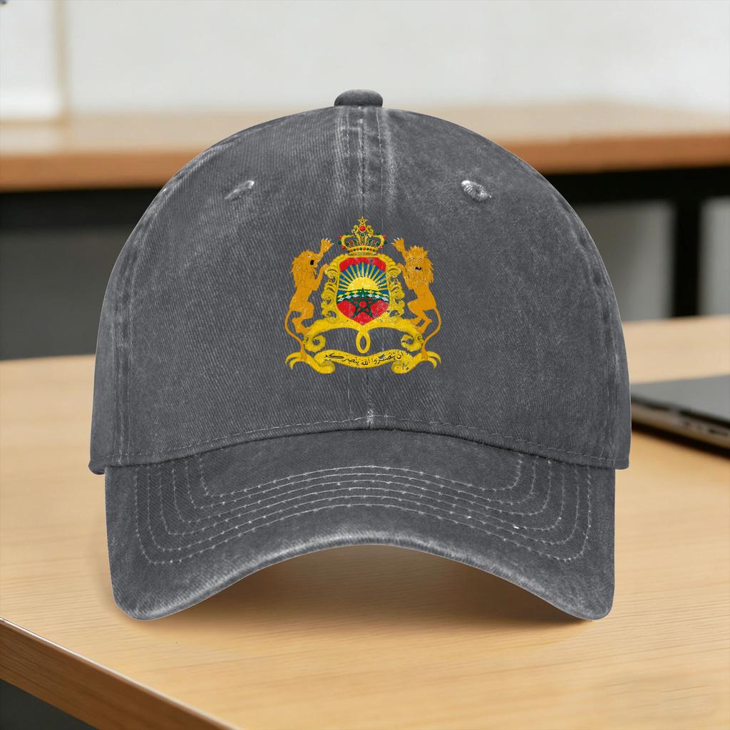 Morocco Washed Baseball Cap  y2k Retro Sun Hip Hop Hats Summer Couple Women Hiking Fishing Baseball Caps