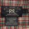 RRL 90s Initial Tag Red 3 Stars Old Check Pattern Long Sleeve Shirt L Men's Used