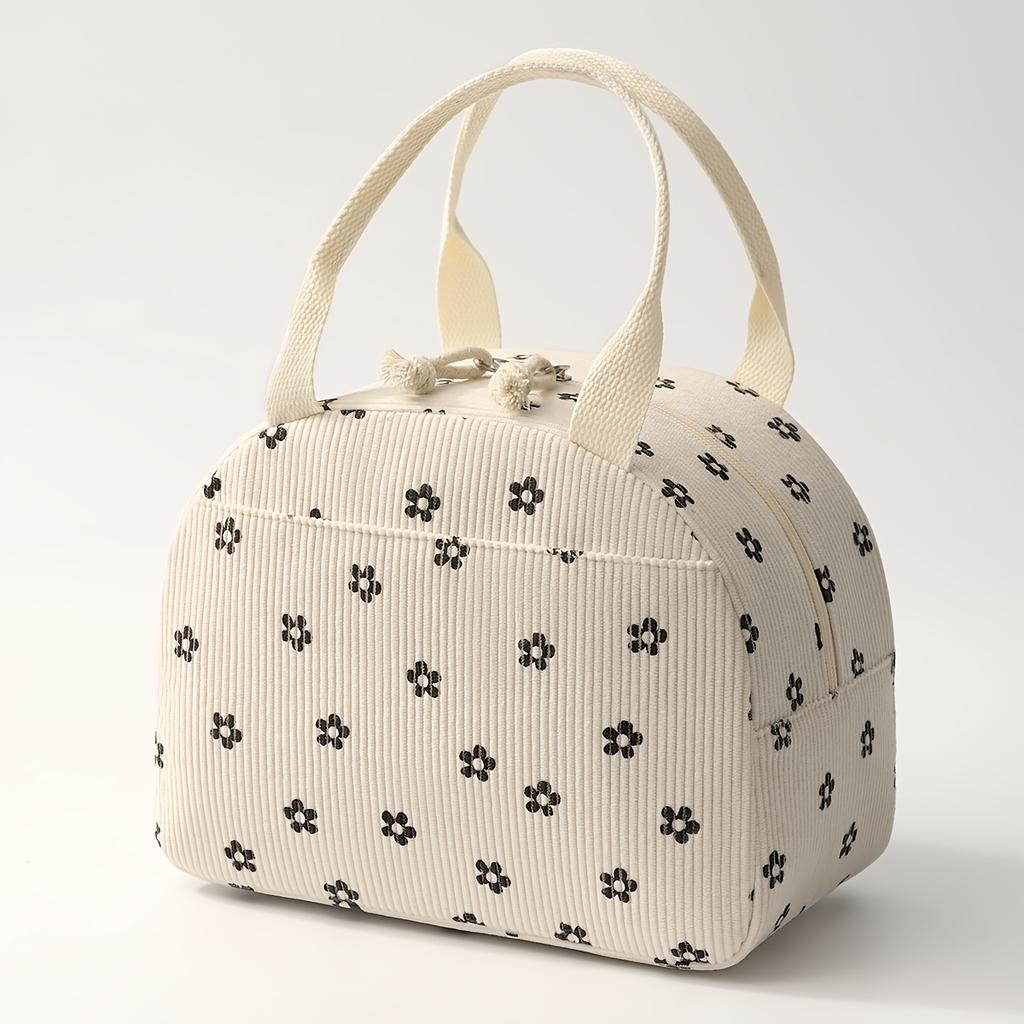 Dual Handles and Zipper Lunch Bag Portable, Durable & Stylish for Work Handbag