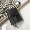 Women's Leather Wallet All Cowhide Short Three-fold New Large Capacity Zipper Zero Wallet Fashion Dyeing Small Handbag