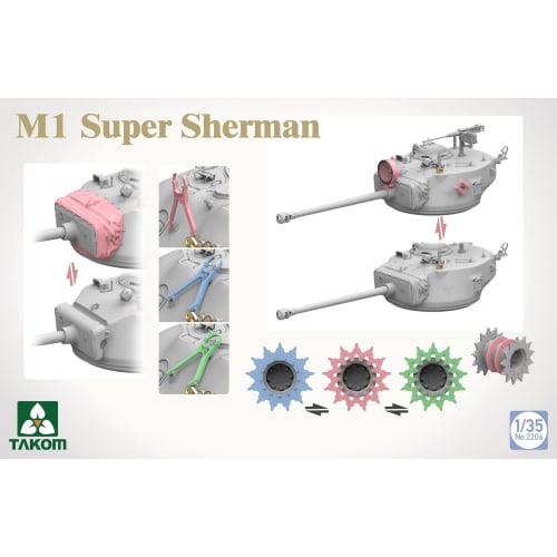 Takom 1/35 M1 Super Sherman Plastic Model TKO2206 (Tank)