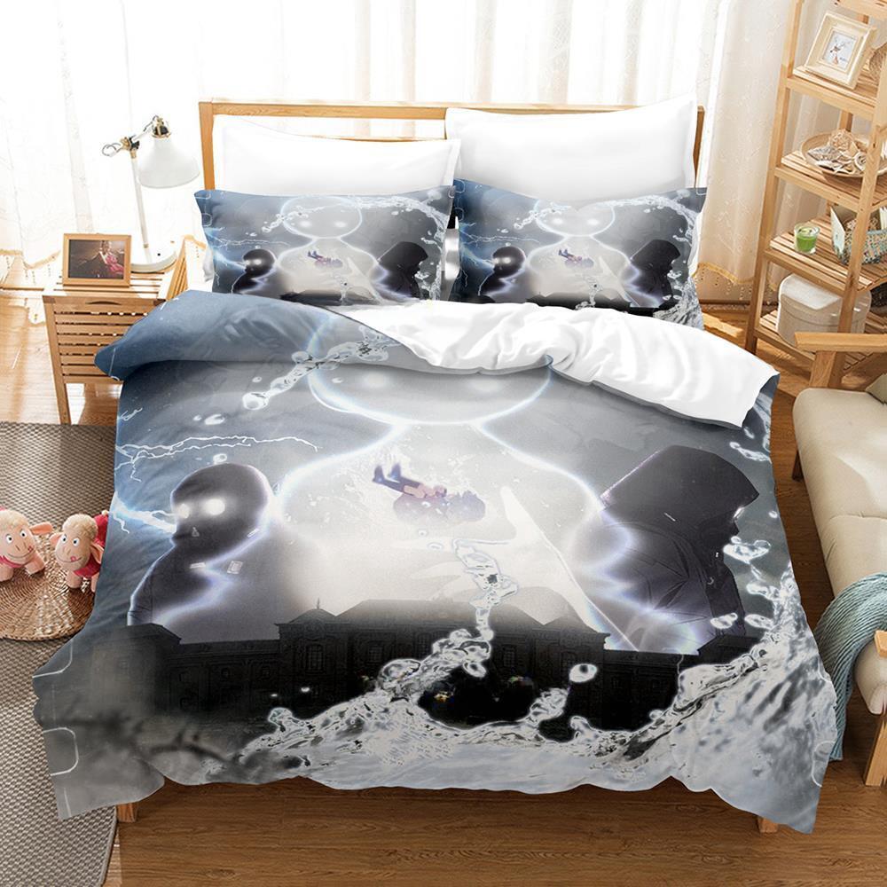 

Game DEEMO II Bedding Set Single Twin Full Queen King Size Bed Set Adult Kid Bedroom Duvet Cover Sets 3D Bed Sheet Set EU single(135x200cm)