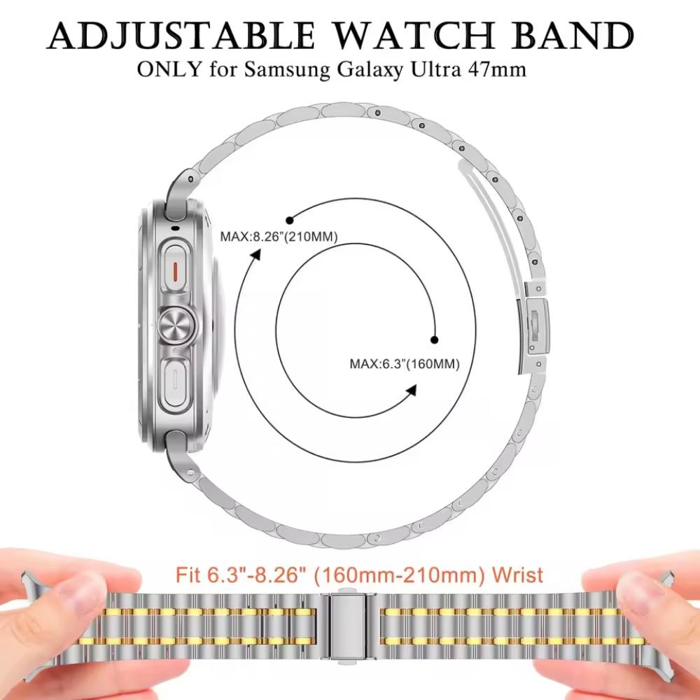 Metal Bracelet For Samsung Galaxy Watch 8 40mm 44mm Stainless Steel Strap Luxury Bussiness Band For Galaxy 8 Classic 46mm Accessories