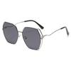 Polarized Sunglasses Women'S Metal Large Frame Sunglasses Women'S Glasses