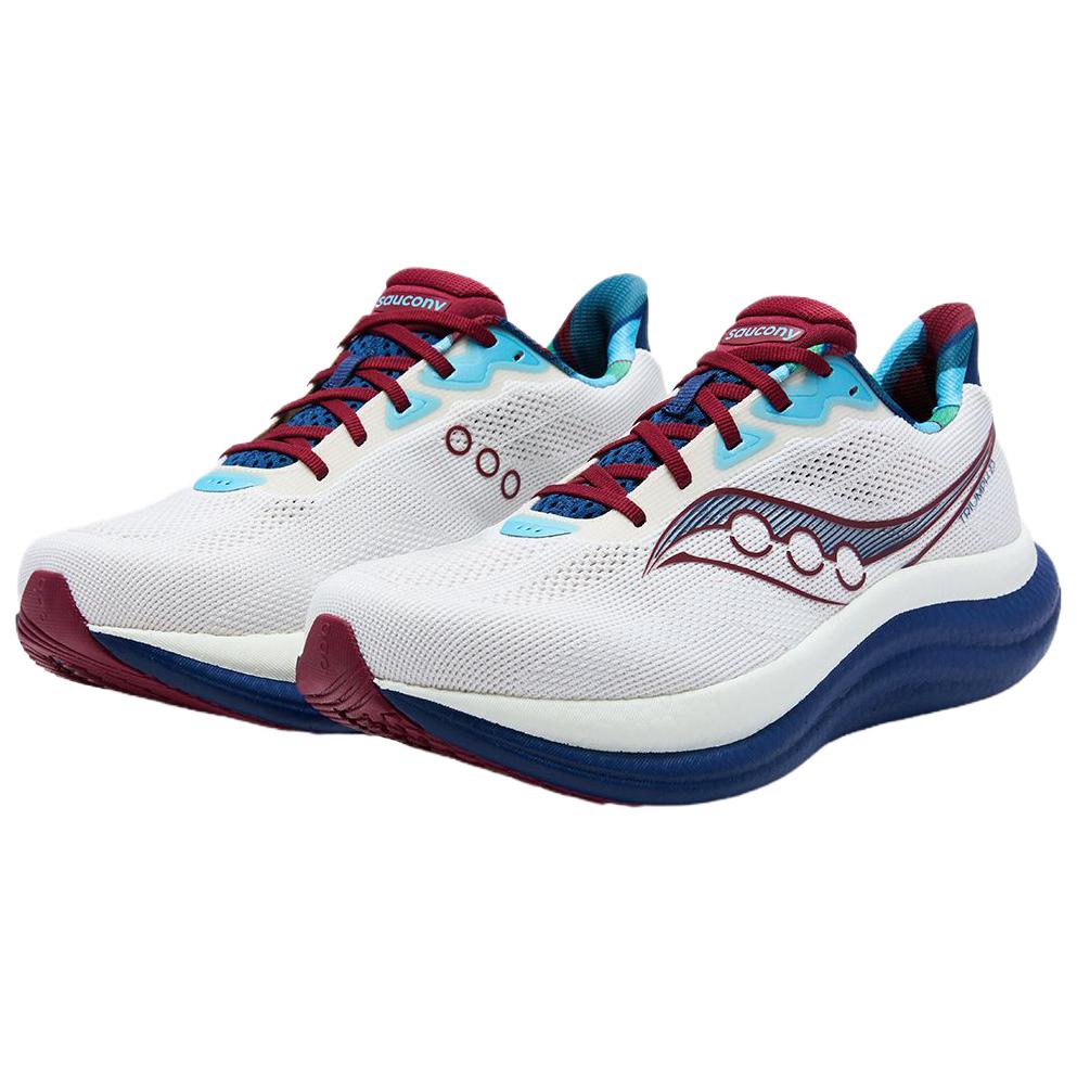 Saucony Triumph 23 Versatile Comfortable Running Shoes Unisex sneaker White Blue S31023-560