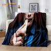 3D Mads Mikkelsen Schauspieler Star Weiche Plüschdecke, Flanelldecke Überwurfdecke für Wohnzimmer Schlafzimmer Bett Sofa Picknick Abdeckung Kinder