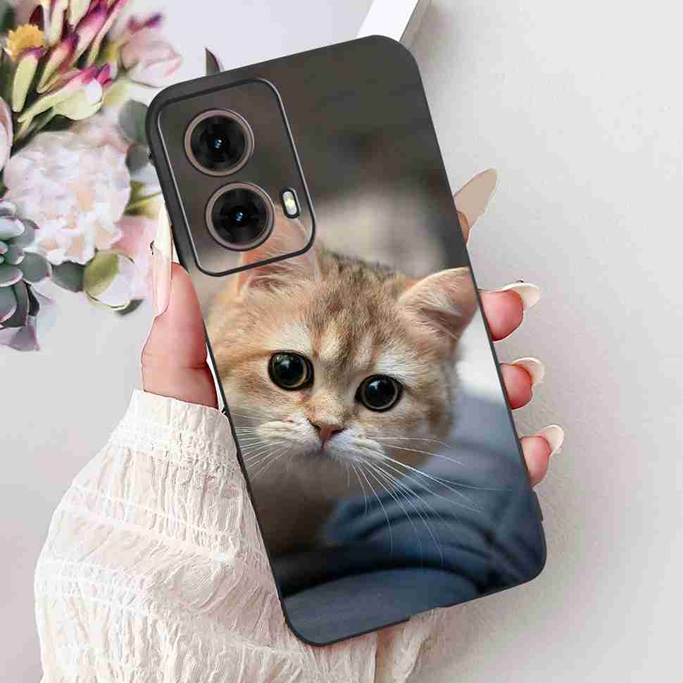 For Motorola Moto G85 5G 6.67" Case Sweet Love Flower Soft Silicone TPU Cover For Moto G85 G 85 XT2427-3 Shockproof Shell Bumper