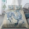 Dragon Duvet Cover King Queen Japanese Exotic Bedding Set Ancient Mythical Animal Comforter Cover 2/3pcs Polyester Quilt Cover