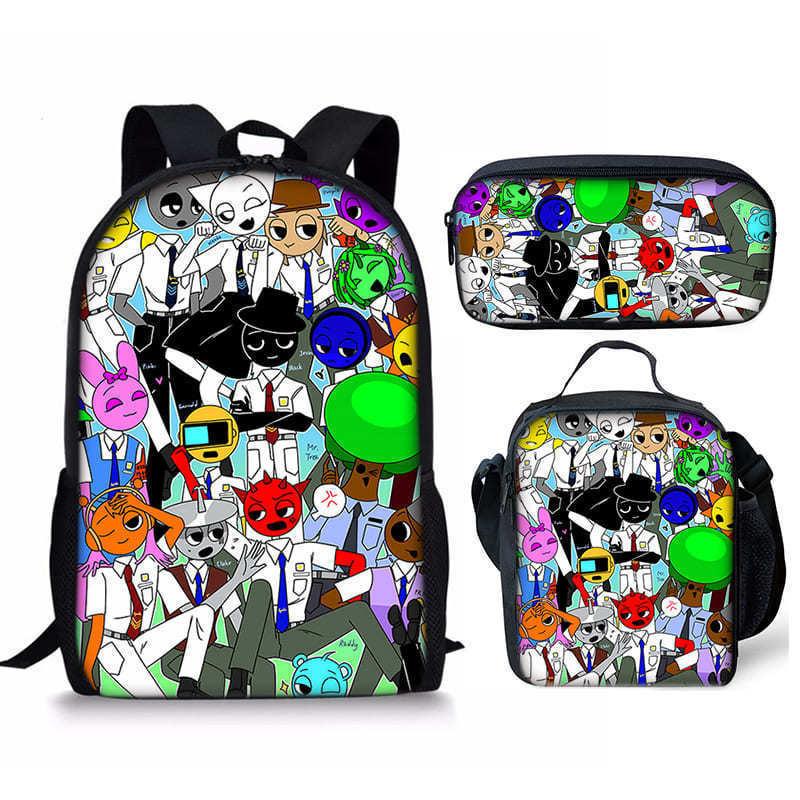 Rhythm Box Schoolbag Cartoon Animation Primary School Third or Fourth Grade Light Burden Reduction Primary and Secondary School Student Storage Bag