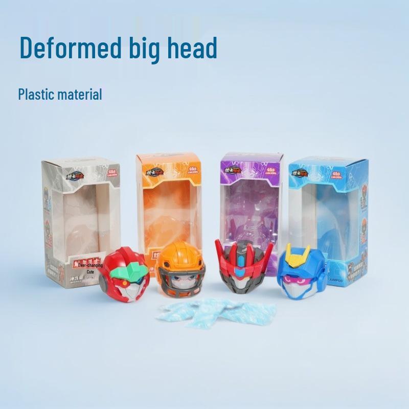 

QiQiKa Синий сверкающий трансформирующийся робот-игрушка для детей