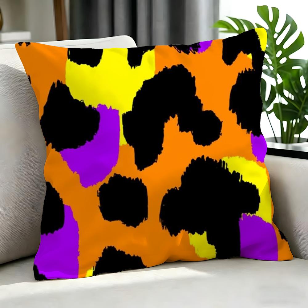 Art MMinimal Leopard Print Cushion Cover Cushion Cover Set Pcs x x x Pillowcase Decorative Sofa Home Decor