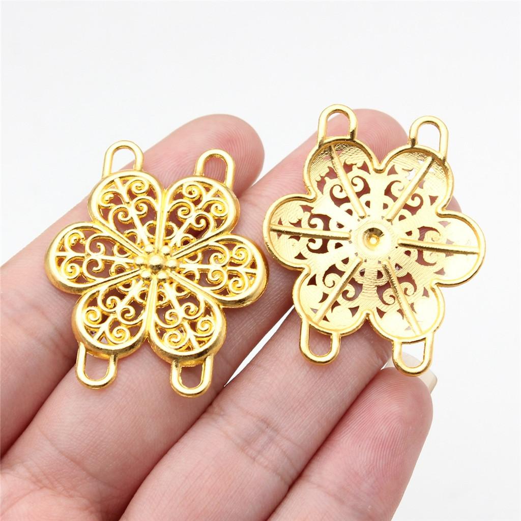 Accessories Parts Four-Hole Necklace Connector Wedding Jewelry Findings TA023