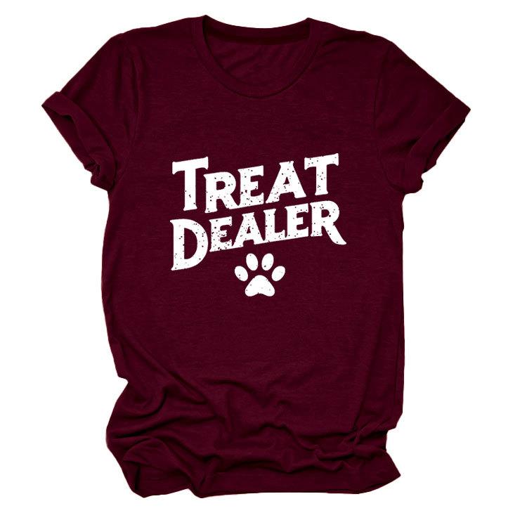 Temperament Casual Versatile Crew Neck Women's Short Sleeve T-Shirt