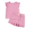 Kids Girls Summer Casual Set Sleveless Top and Shorts