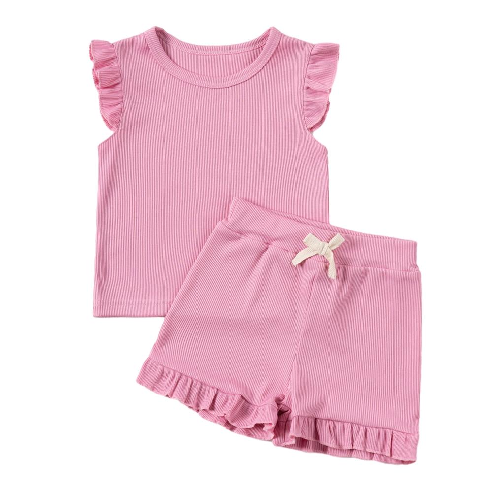 Kids Girls Summer Casual Set Sleveless Top and Shorts