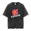 Kyosho K Circle T Shirt Red L KYOKA10007SL Long or Short Sleeves Vintage Washed Homme Soft Stretched Versatile Unisex Slightly