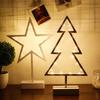 Creative Led Star Shaped Lights Christmas Tree Small Night Lights Love Romantic Bedroom Outdoor Decoration Warm