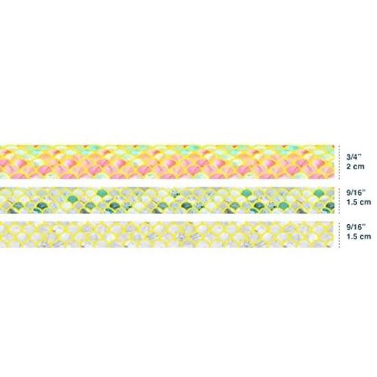 YUBBAEX Volume 3 Masking Tape Bronze Texture Wide Gold Foil Super Cute Style Thin Suitable Gift Wrapping DIY Crafts Notebook Decoration (Water Ripple)
