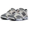 Paris Saint-Germain x Air Jordan 6 Retro Low Iron Grey Herren-Sneaker Light-Bone Magma-Orange White DZ4133-008
