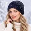 Stretchy Fit Warm Winter Hat Knitted Winter Knitted Cap New Outdoor Ski Beanie  Outdoor Streetwear