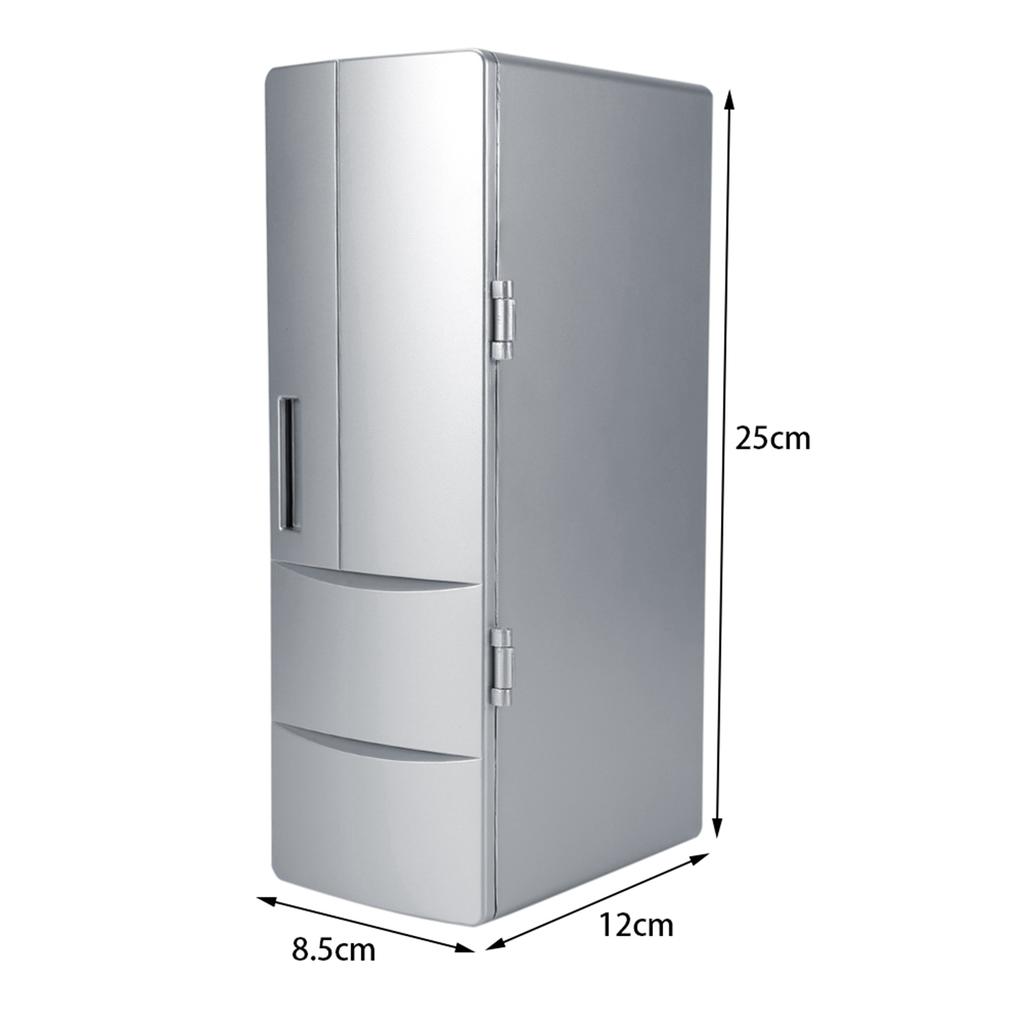 Compact Mini USB Fridge Freezer Cans Drink Beer Cooler Warmer Travel Car Office Use