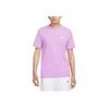 Nike Sportswear Club Embroidered Logo Crew Neck T-Shirt Men Tops Purple AR4999-591