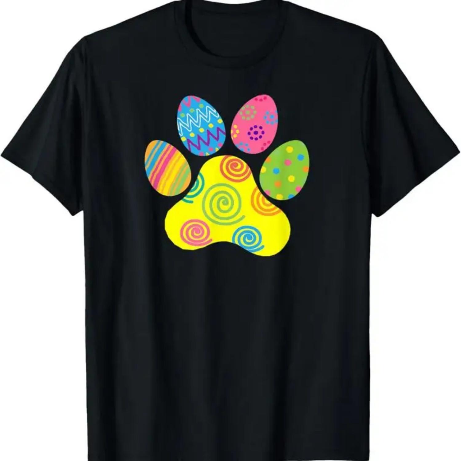 

Easter Pet Sitter Paw Art T Shirt S чёрный