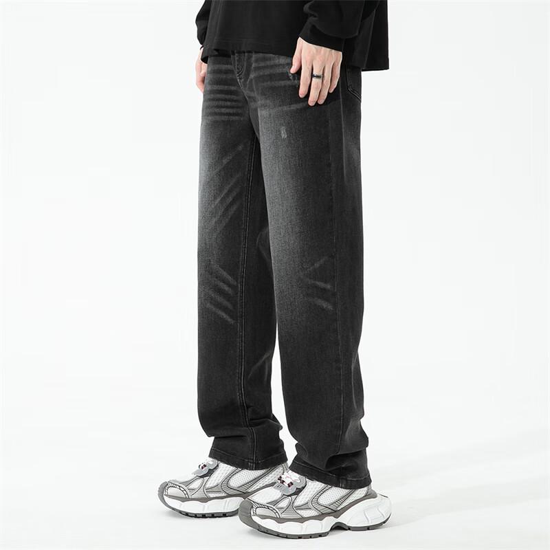 Mark Fairwhale Men's Washed Straight-Leg Thick Jeans