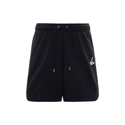 Essentials Logo Mid-Waist Cotton Casual Shorts V1 Men Bottoms Black DA9823-010