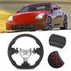 Custom Carbon Fiber Steering Wheel Nappa Perforated Leather Fit for Nissan 350z 2003-2008