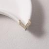 Gold V-Shaped Eye Drill Cluster for DIY Jewelry - Shiny Connector for Necklaces & Bracelets