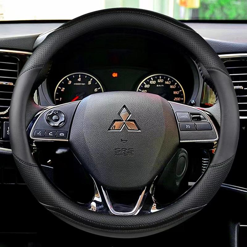 Car Steering Wheel Cover For Mitsubishi Outlander Mirage ASX 2012- Eclipse Cross 2017- L200 2015-2017 Auto Accessories