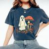 Cottagecore Ghost Mushroom TShirt Halloween Unisex Shirt Spooky Season Tee Autumn Outfit Cute Women Attire Festival Costumes