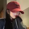 Red Face Small Letters American Wide Brim Big Face Cap Big Head Circumference Enlarged Deepened Hat Baseball Cap Women
