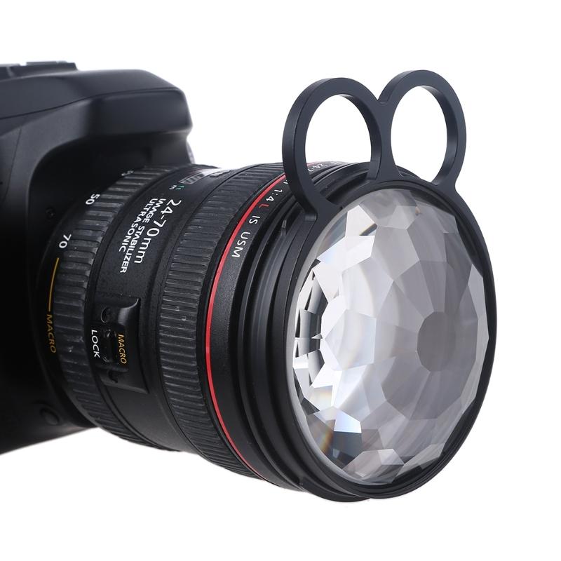 77mm Kaleidoscope Prism Kaleidoscope Glass Prism Camera Glass Filter Variable Number of Subjects SLR Photography