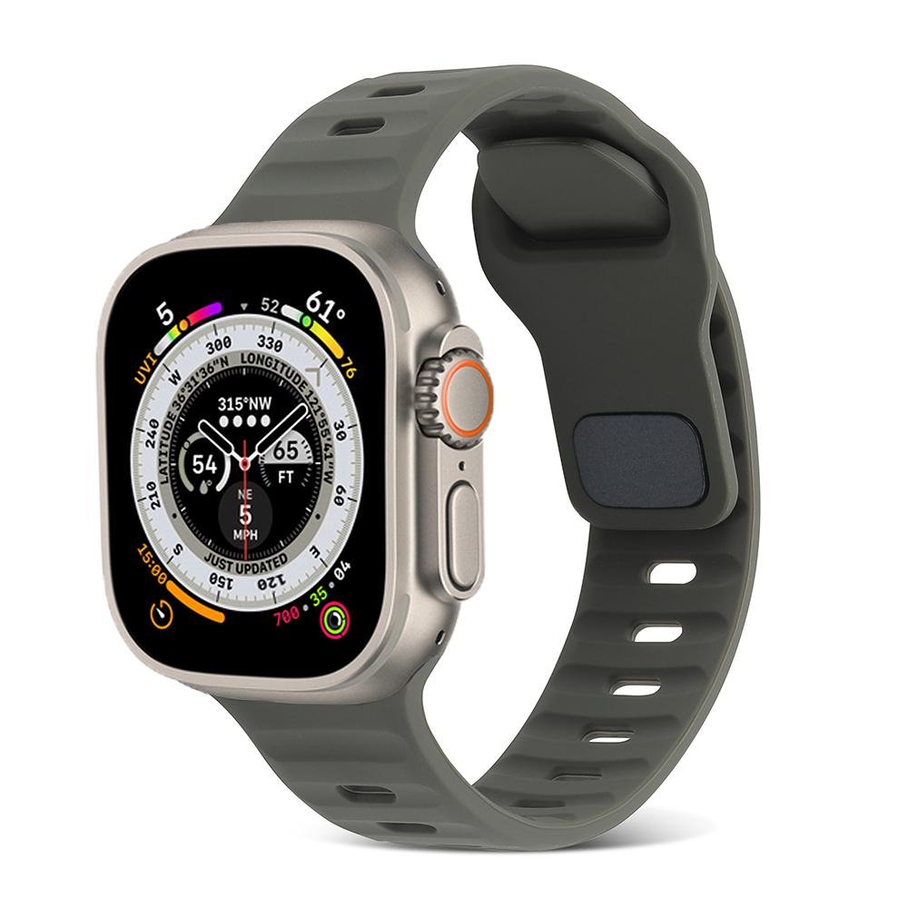 Silicone Strap for Apple Watch Ultra 3/2/1 49mm 11/10 46mm 42mm Sport Wristband iWatch Series 9 8 7 6 5 SE 3 45mm 41mm 44mm 40mm