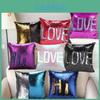 Glitter Pillowcase With Sequins Cotton And Suede For Sofa Bed Decor