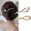 Korean Women Pearl Hair Clips Elegant Lady Female Ponytail Barrettes Metal Hairpins Hair Accessories Girls Headdress